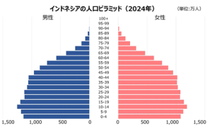 インドネシア人口ピラミッド